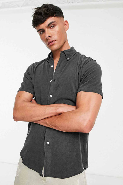 Polo Republica Men's Essentials Short Sleeve Pique Casual Shirt