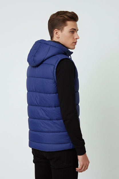 Men's Fashion Detachable Hood Puffer Gilet