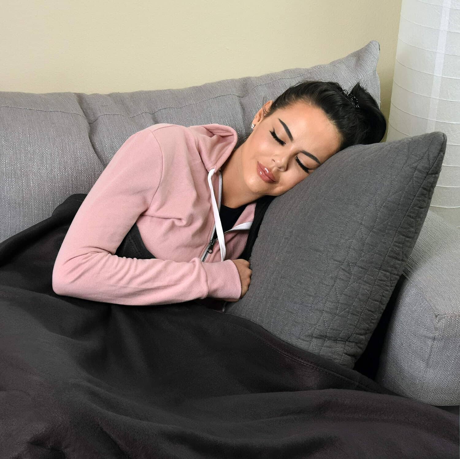 Polo Republica Polar Fleece Home and Travel Blanket Blanket Image Black 60x80(Inches) 