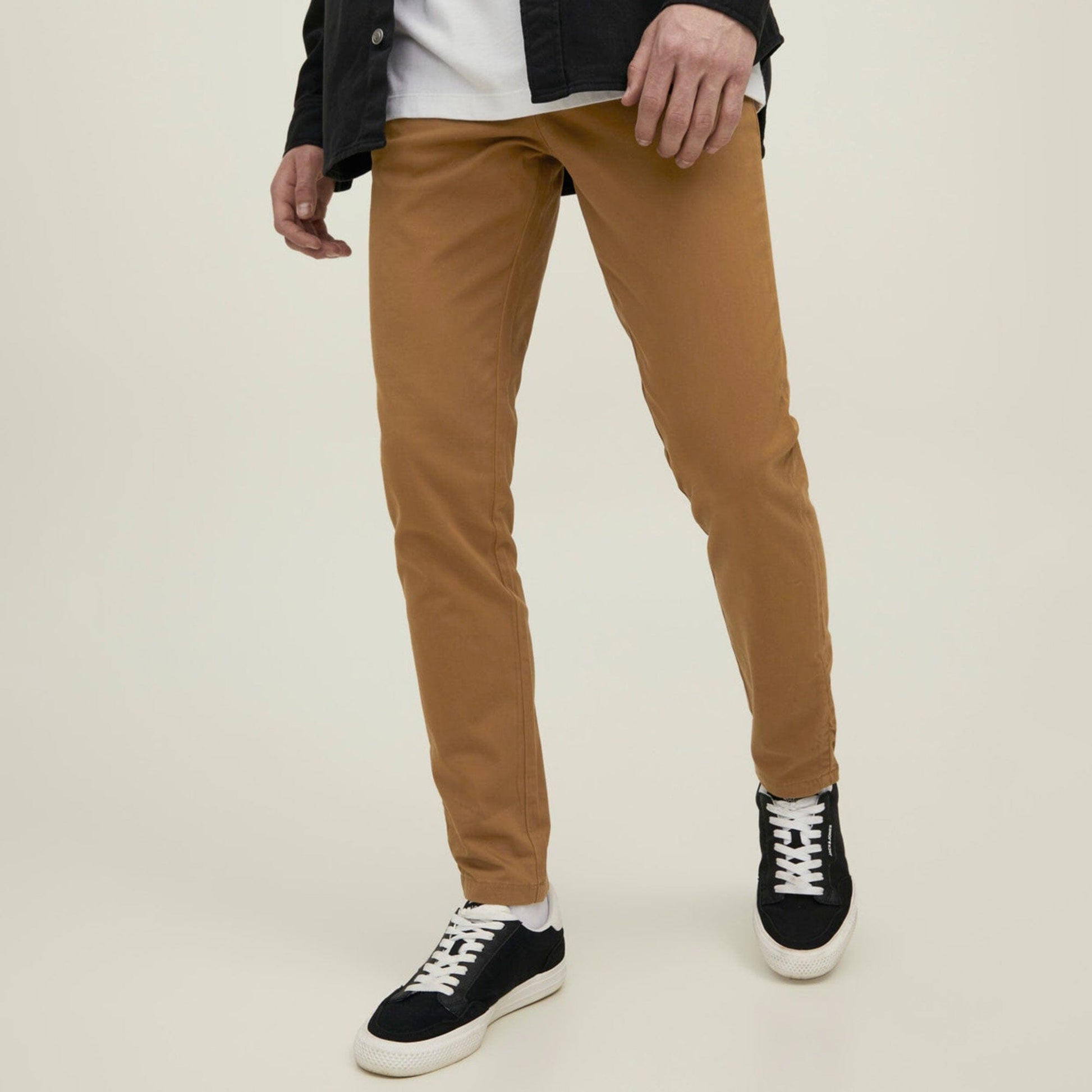 Men's Clementi Premium Regular Fit Chino Pants Men's Chino Ril SMC Brown 30 32