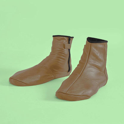 Men's Warmth Leather Mozay Socks Socks NB Enterprises Mustard EUR 39 