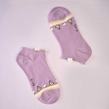Well Women's Premium Anklet Socks Socks SRL Purple D5 EUR 35-40