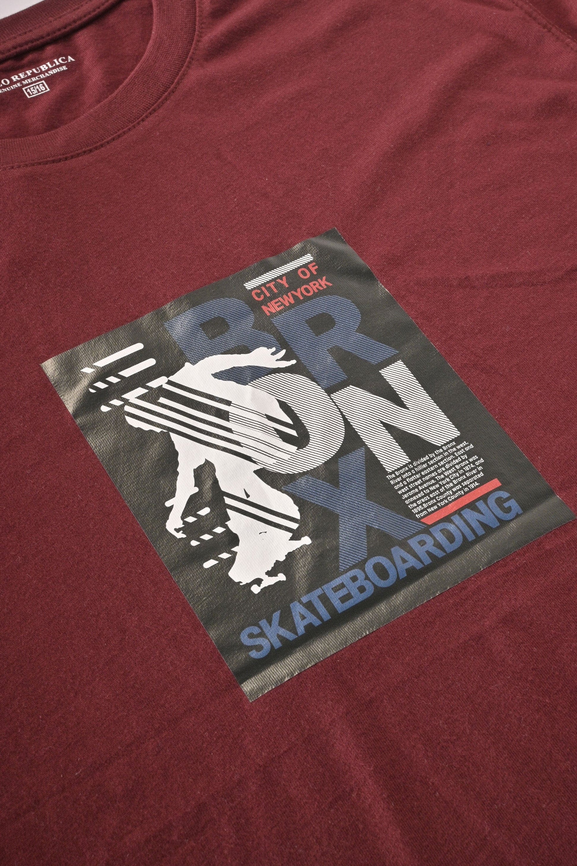 Polo Republica Boy's Bronx Printed Crew Neck Tee Shirt Boy's Tee Shirt Polo Republica 
