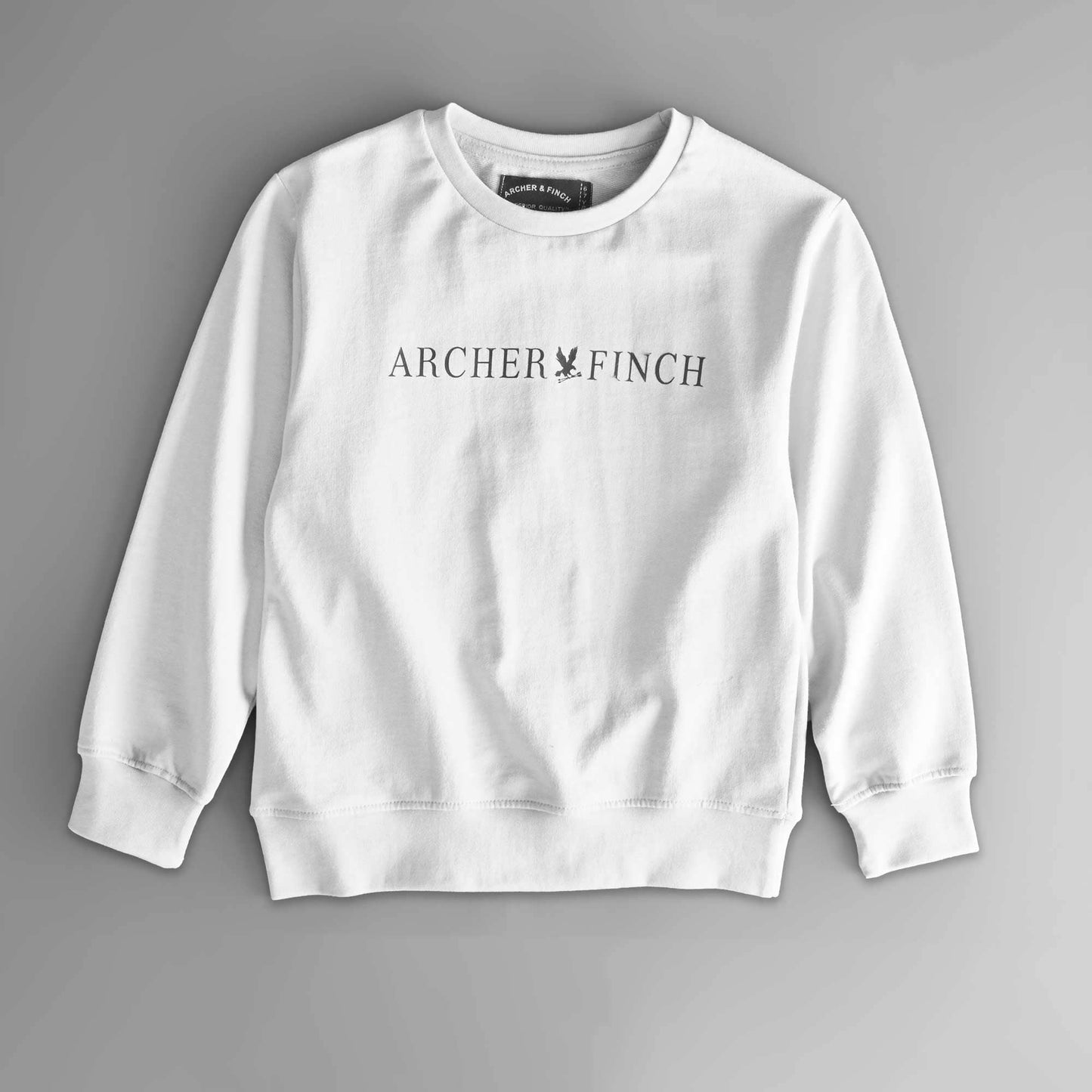 Archer & Finch Boy's Printed Terry Sweat Shirt Boy's Sweat Shirt LFS White 3-4 Years 