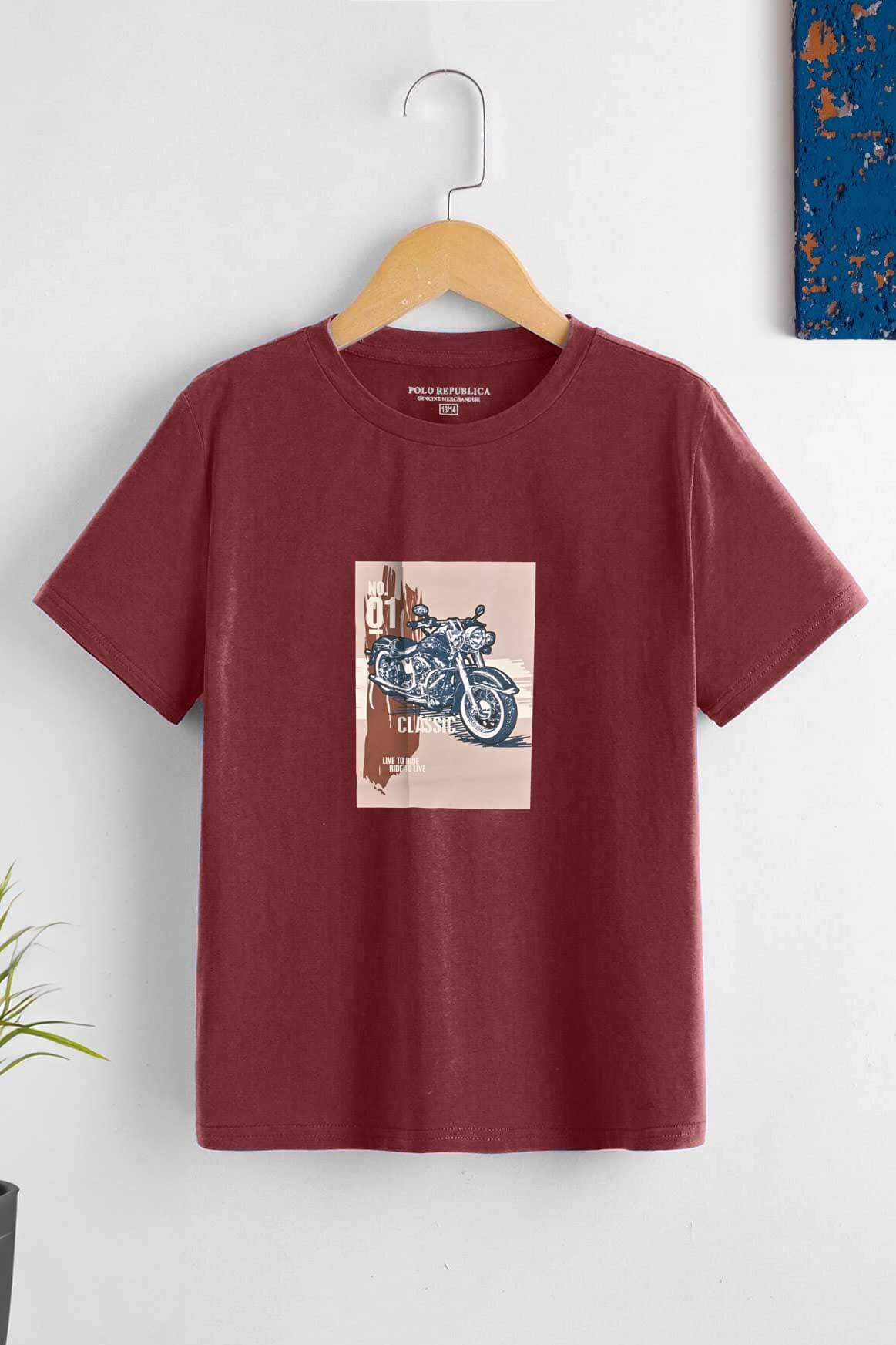 Polo Republica Boy's Classic Printed Tee Shirt