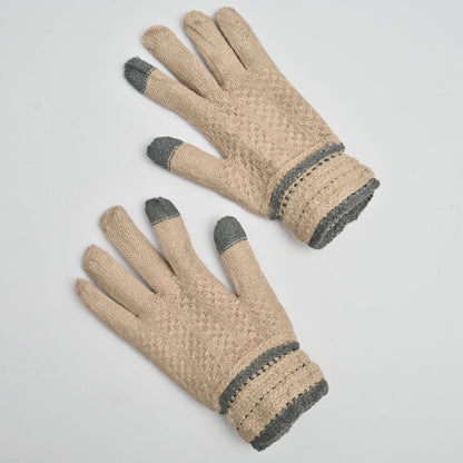 Women's Wool Touch Gloves Gloves SRL Light Beige 