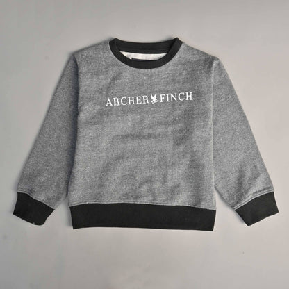 A&F Boy's Archer & Finch Printed Fleece Sweat Shirt Boy's Sweat Shirt LFS Graphite 3-4 Years 