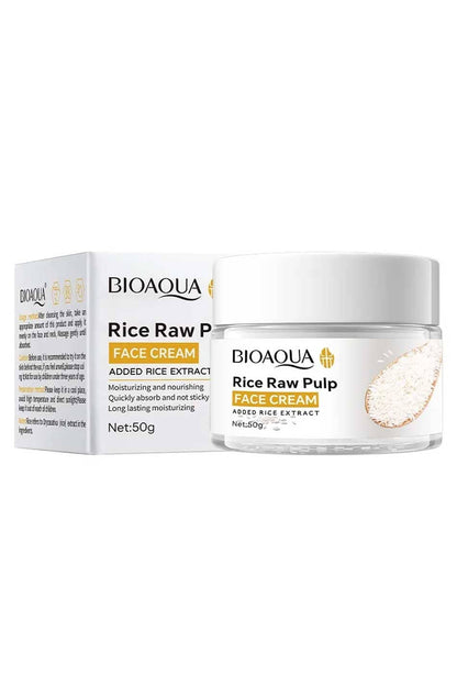 Bioaqua Rice Raw Pulp Face Cream - 50g