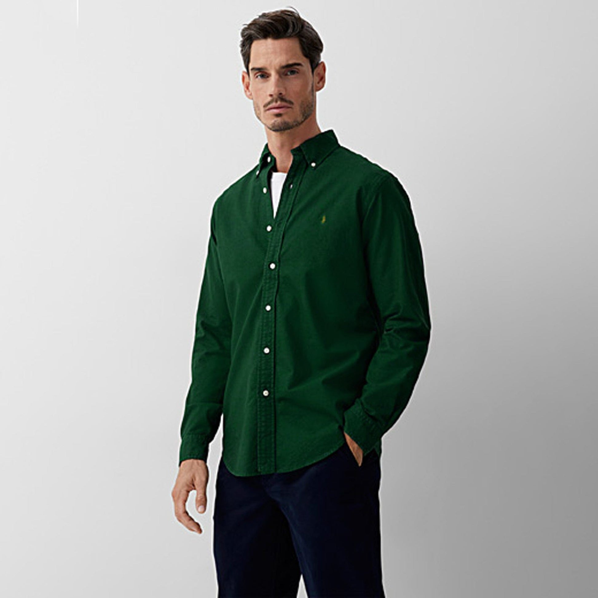 Polo Republica Men's Essentials Knitted Casual Shirt Men's Casual Shirt Polo Republica Bottle Green S 