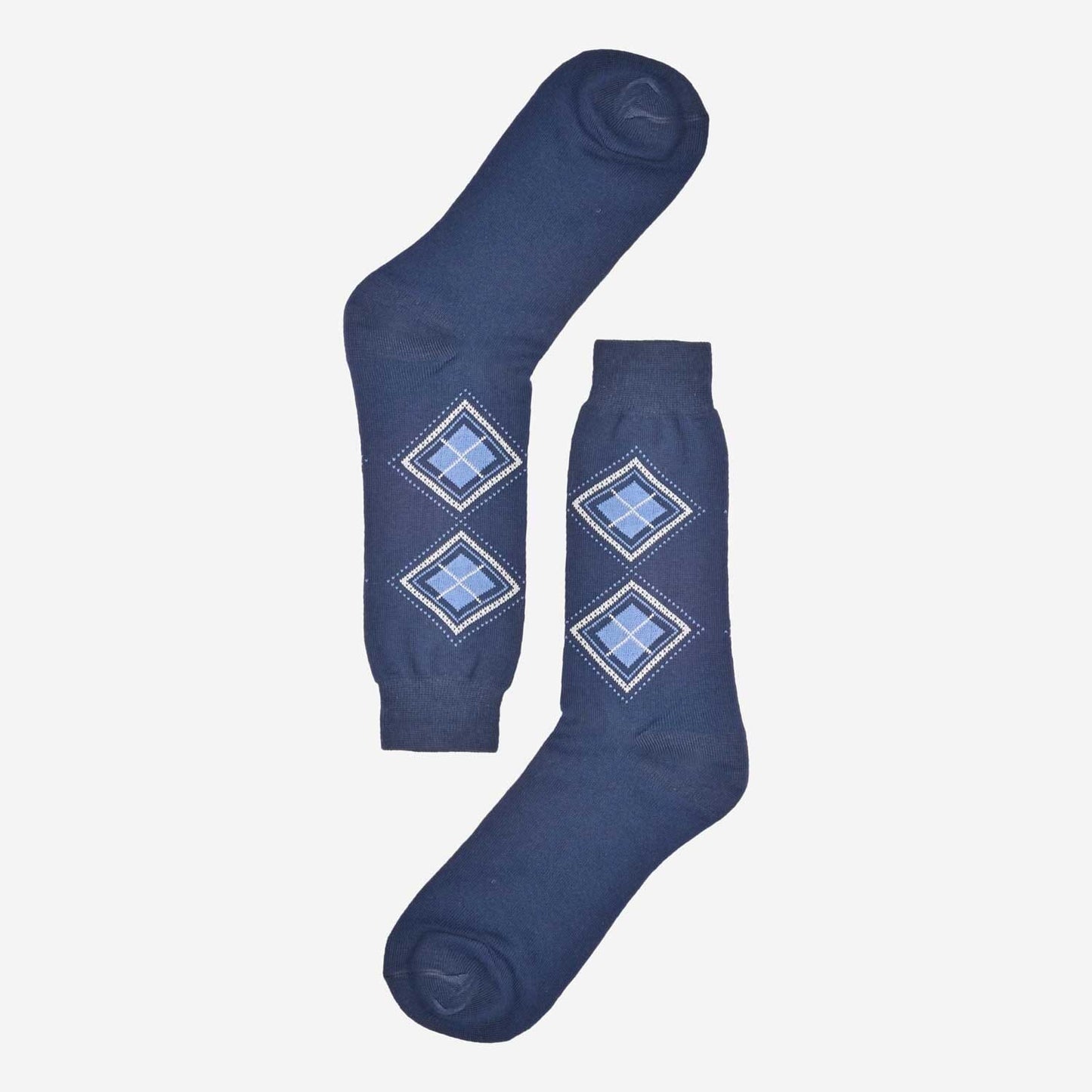 Men's Box Pattern Design Regular Dress Socks Socks RKI D3 EUR 36-44 