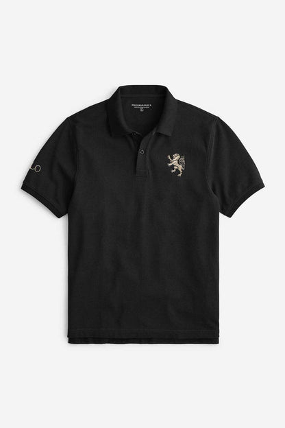 Polo Republica Men's Lion & Polo Embroidered Short Sleeve Polo Shirt