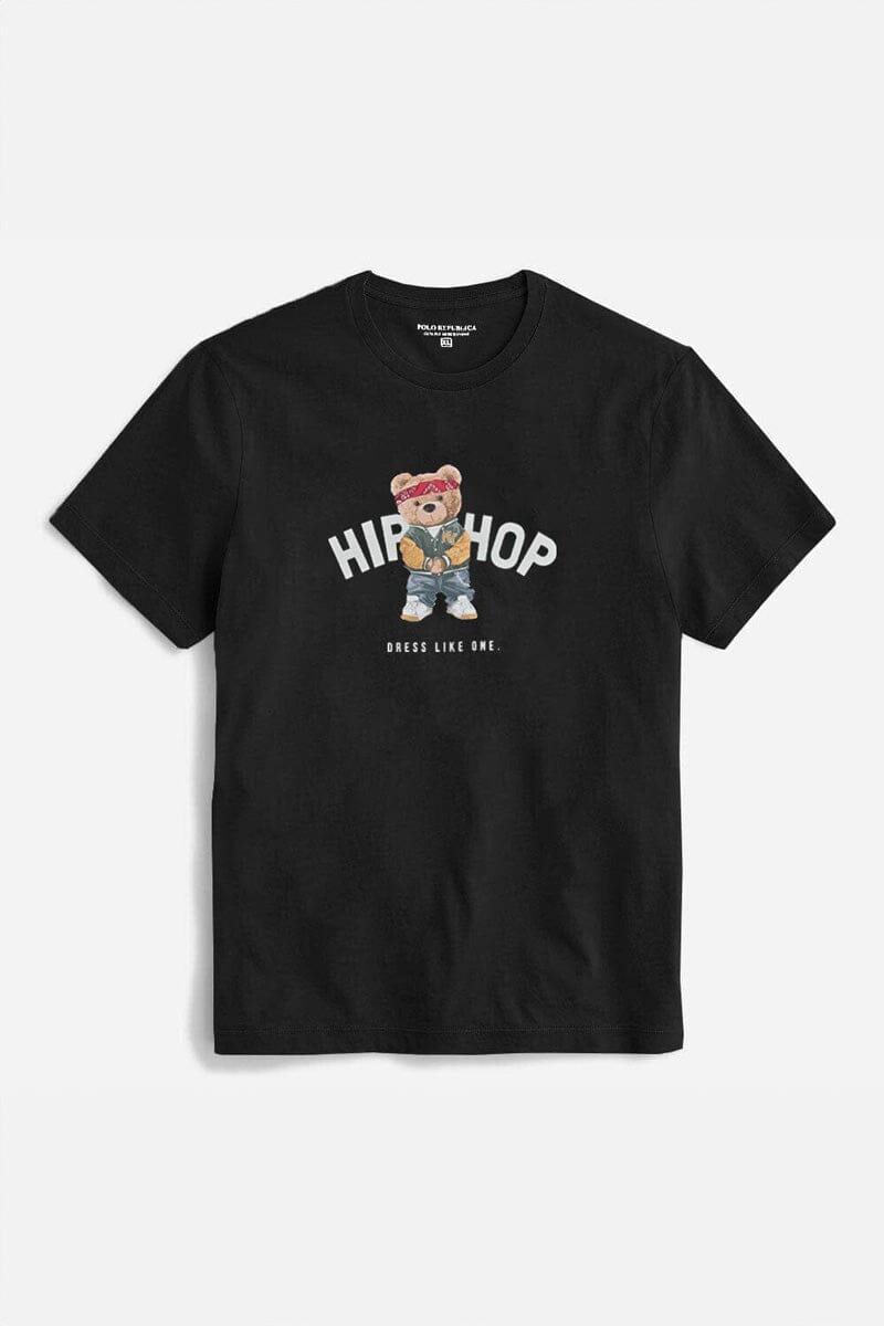 Polo Republica Men's Hip Hop Printed Short Sleeve Tee Shirt