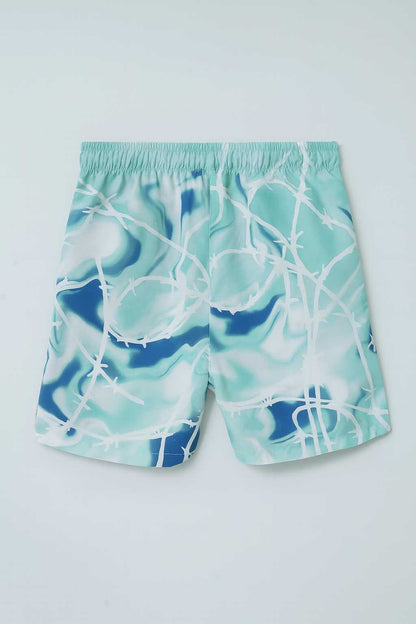 Men's Ocean Wave Activewear Swim Shorts