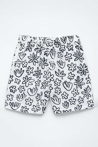 Men's Quick Dry Printed Activewear Swim Shorts