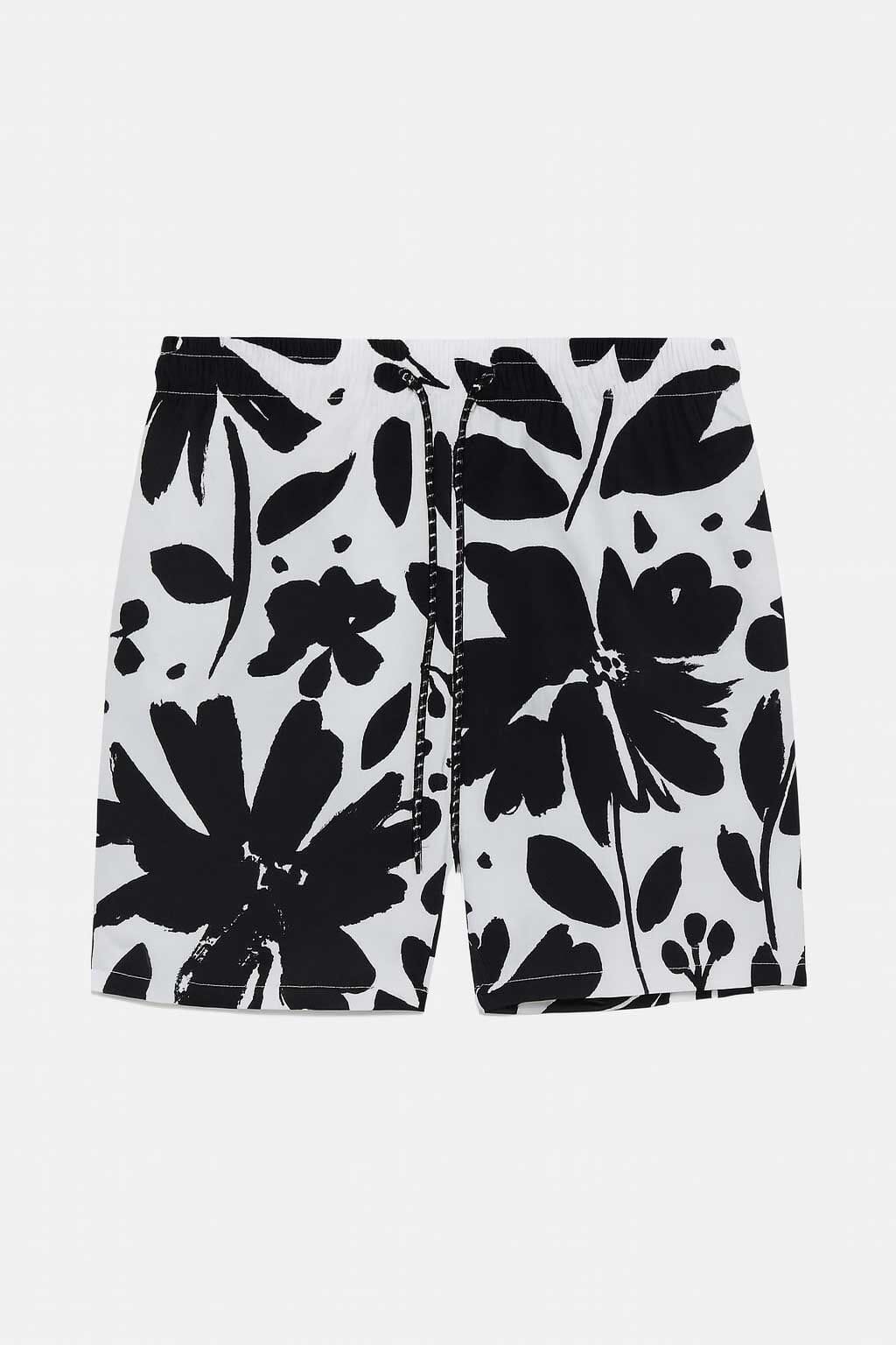 Men's Printed Activewear Swim Shorts