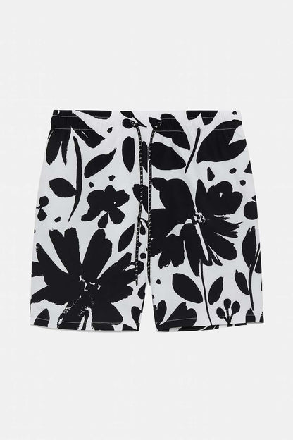 Men's Printed Activewear Swim Shorts
