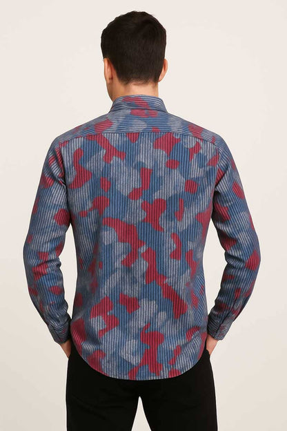 Scanners Elegant Men's Striped Casual Shirt