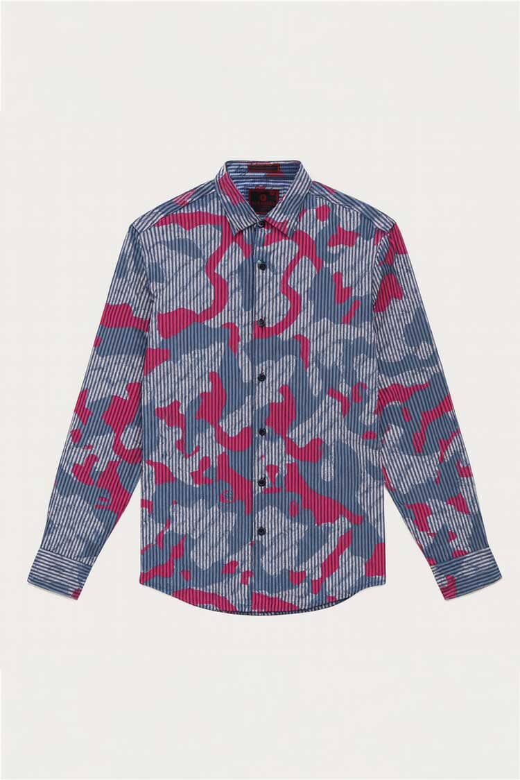 Scanners Elegant Men's Striped Casual Shirt