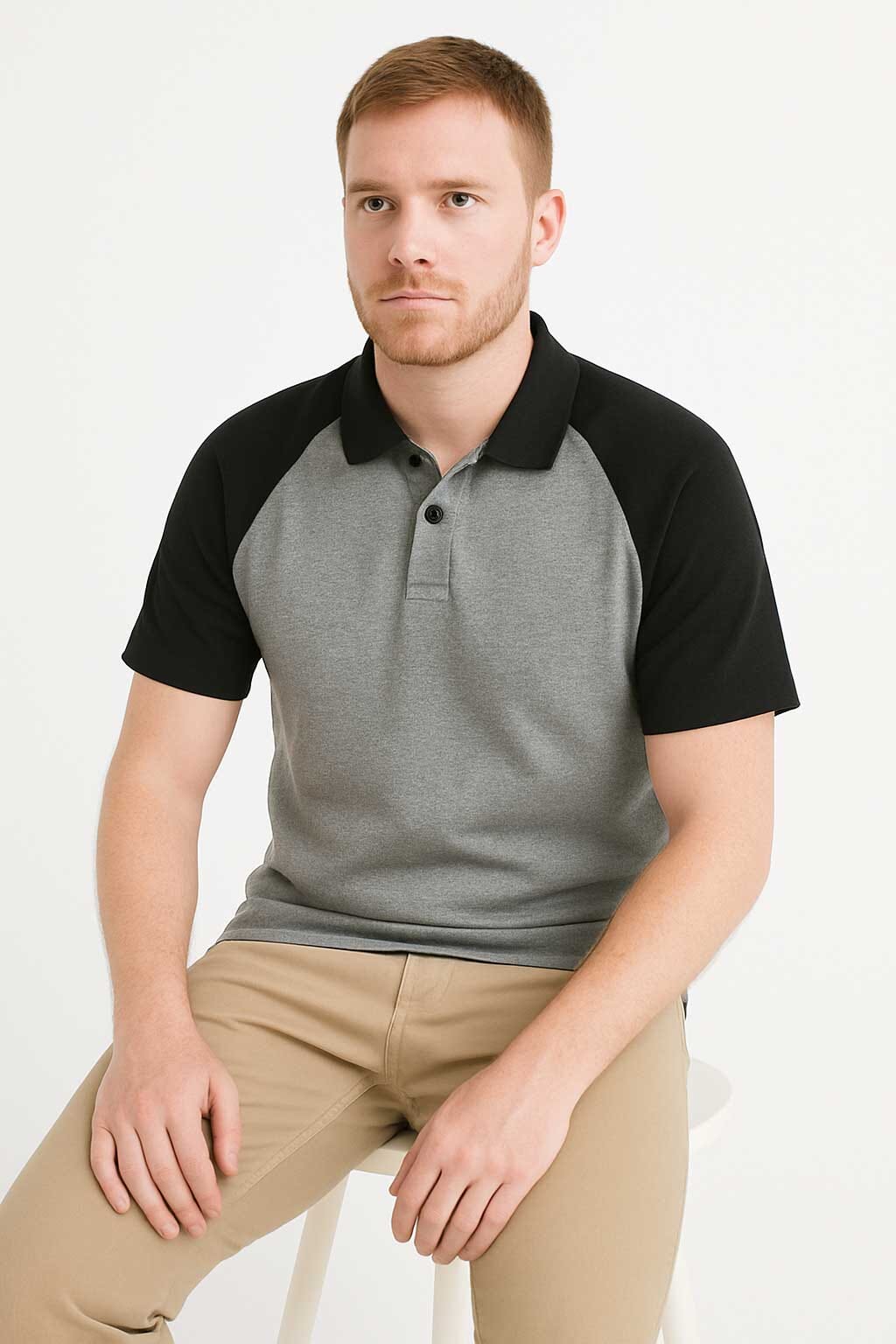 Grey Melange & Black