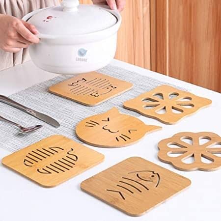 Heat Insulated Wooden Tea Coaster