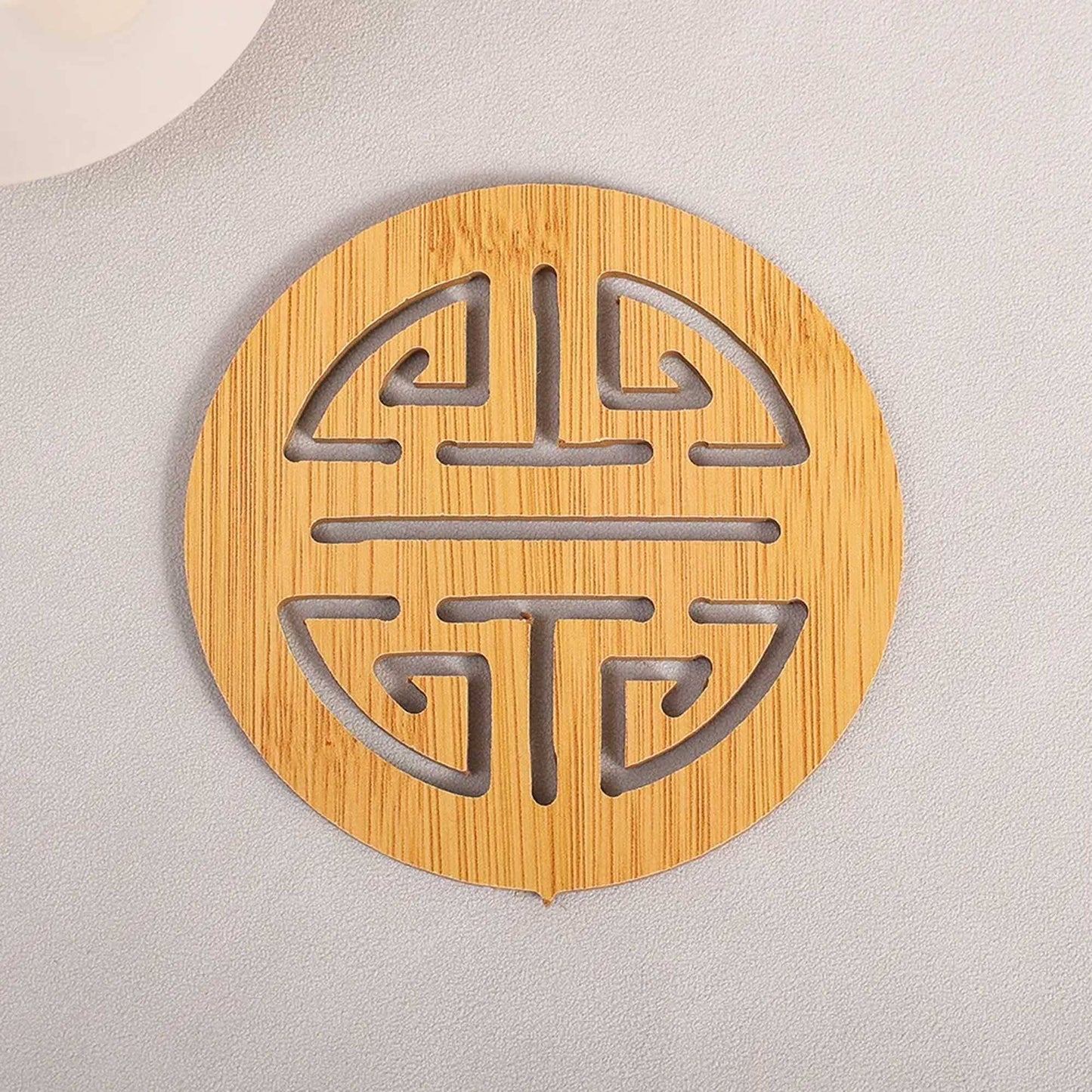 Round Cafe Wooden Hot Dish Coasters Crockery RAM D8 