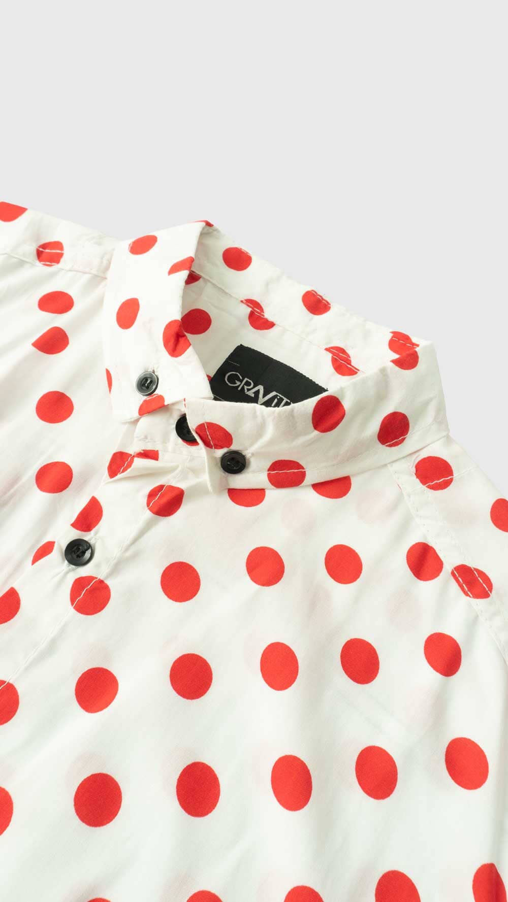 Gravity Men's Button Down Polka Dots Casual Shirt
