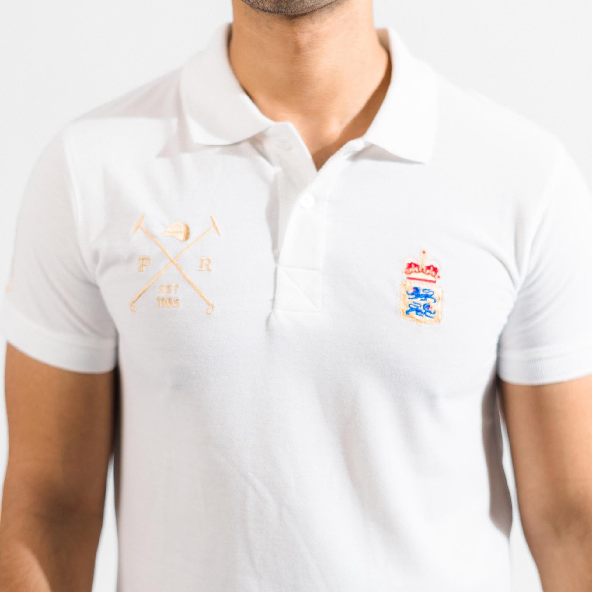 Polo Republica Men's Polo Crest & Mallet 3 Embroidered Short Sleeve Polo Shirt Men's Polo Shirt Polo Republica 