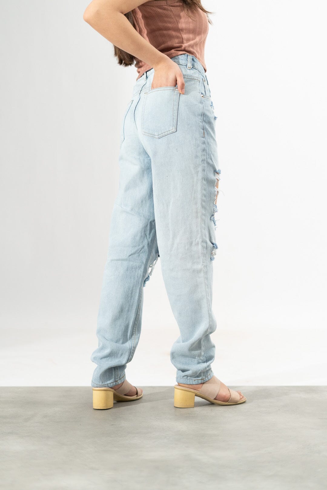 PLT Women's Distressed Classic Minor Fault Jeans Women's Denim HAS Apparel 