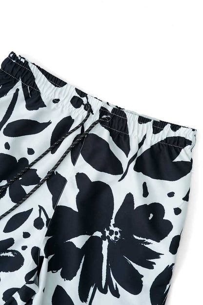 Men's Printed Activewear Swim Shorts