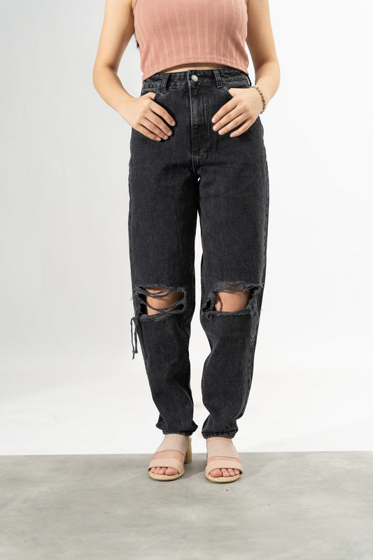 PLT Women's Classic Knee Rip Minor Fault Jeans Women's Denim HAS Apparel 