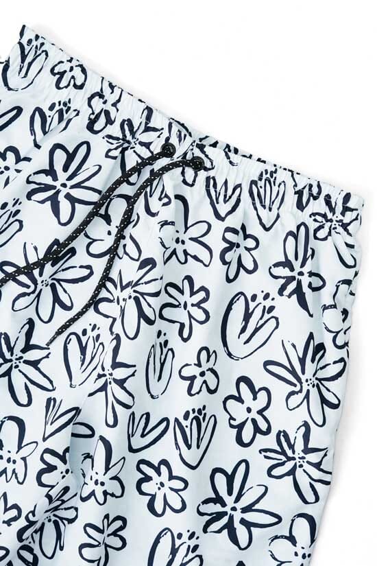 Men's Quick Dry Printed Activewear Swim Shorts