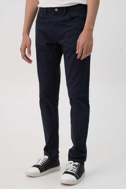 F21 Men's Straight Fit Cotton Pants