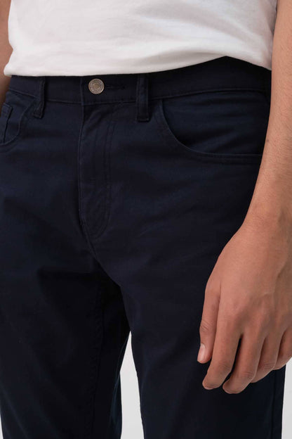 F21 Men's Straight Fit Cotton Pants