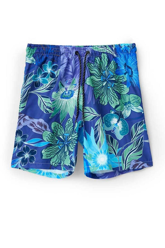 Men's Activewear Tropical Paradise Swim Shorts