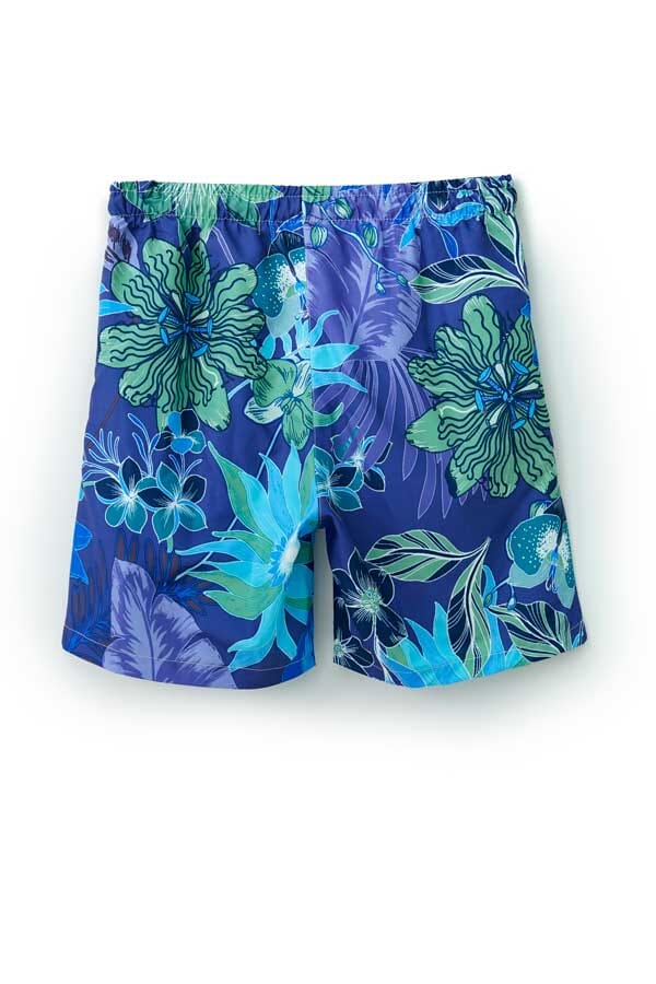 Men's Activewear Tropical Paradise Swim Shorts
