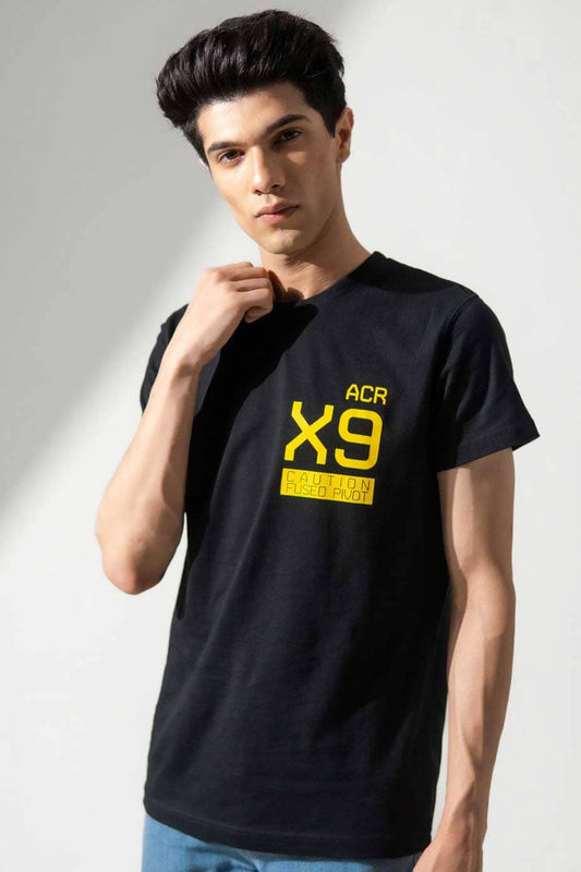 Polo Republica Men's ACR X9 Printed Crew Neck Tee Shirt