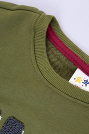 Little Buddies Kid's Hey Applique Terry Sweat Shirt Kid's Sweat Shirt Salman Rahim 