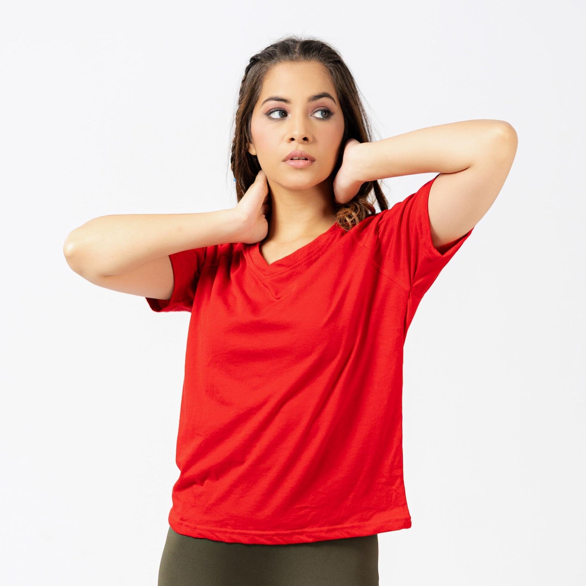 Polo Athletica Women's V-Neck Activewear Short Sleeve Tee Shirt