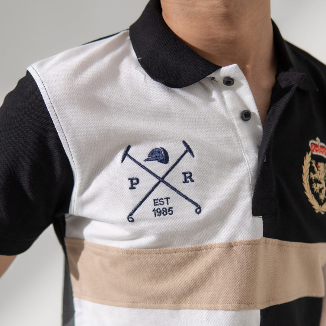 Polo Republica Men's Lion Crest & Mallets Embroidered Polo Shirt Men's Polo Shirt Polo Republica 