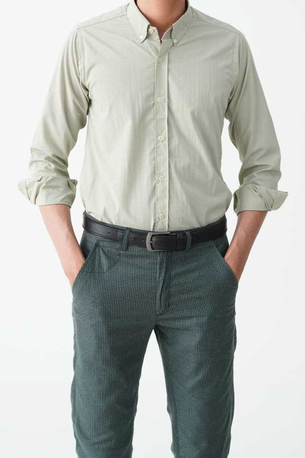 Jamclo Originals Men's Button Down Micro Check Casual Shirt