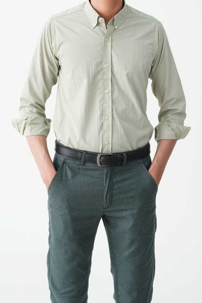 Jamclo Originals Men's Button Down Micro Check Casual Shirt