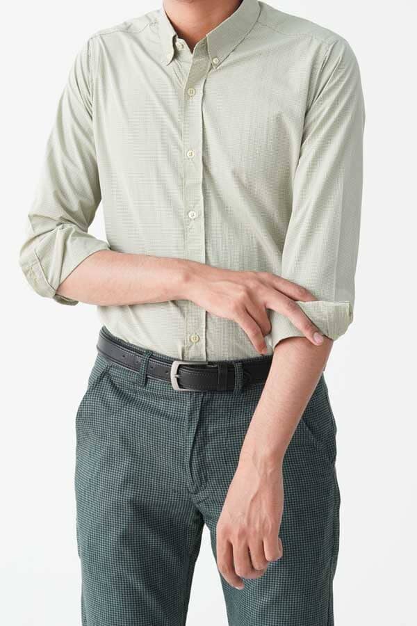 Jamclo Originals Men's Button Down Micro Check Casual Shirt