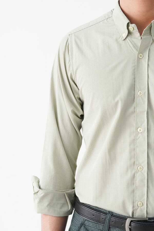 Jamclo Originals Men's Button Down Micro Check Casual Shirt