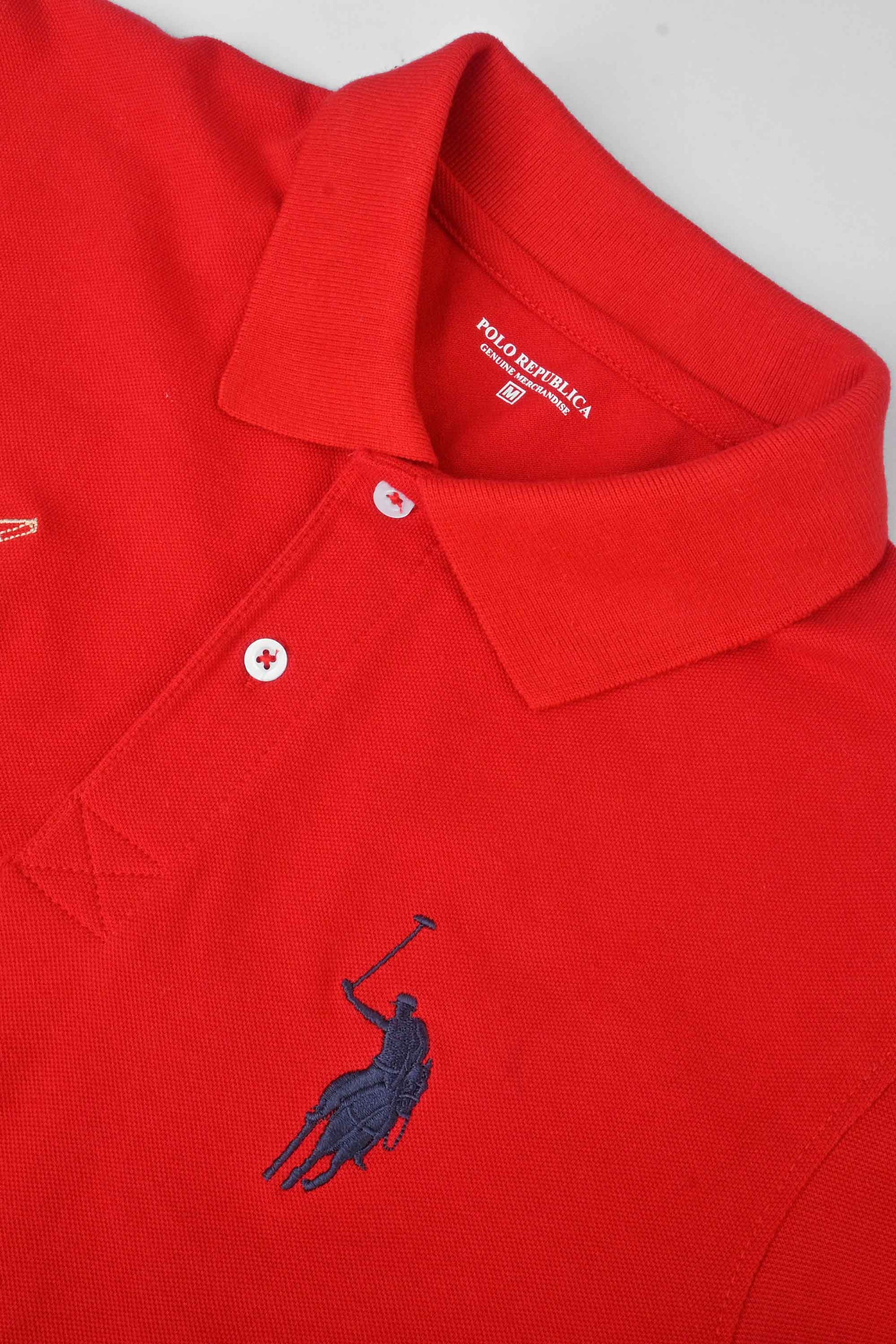 Polo Republica Men's Signature Pony And LV Crest Embroidered Polo Shirt Men's Polo Shirt Polo Republica 