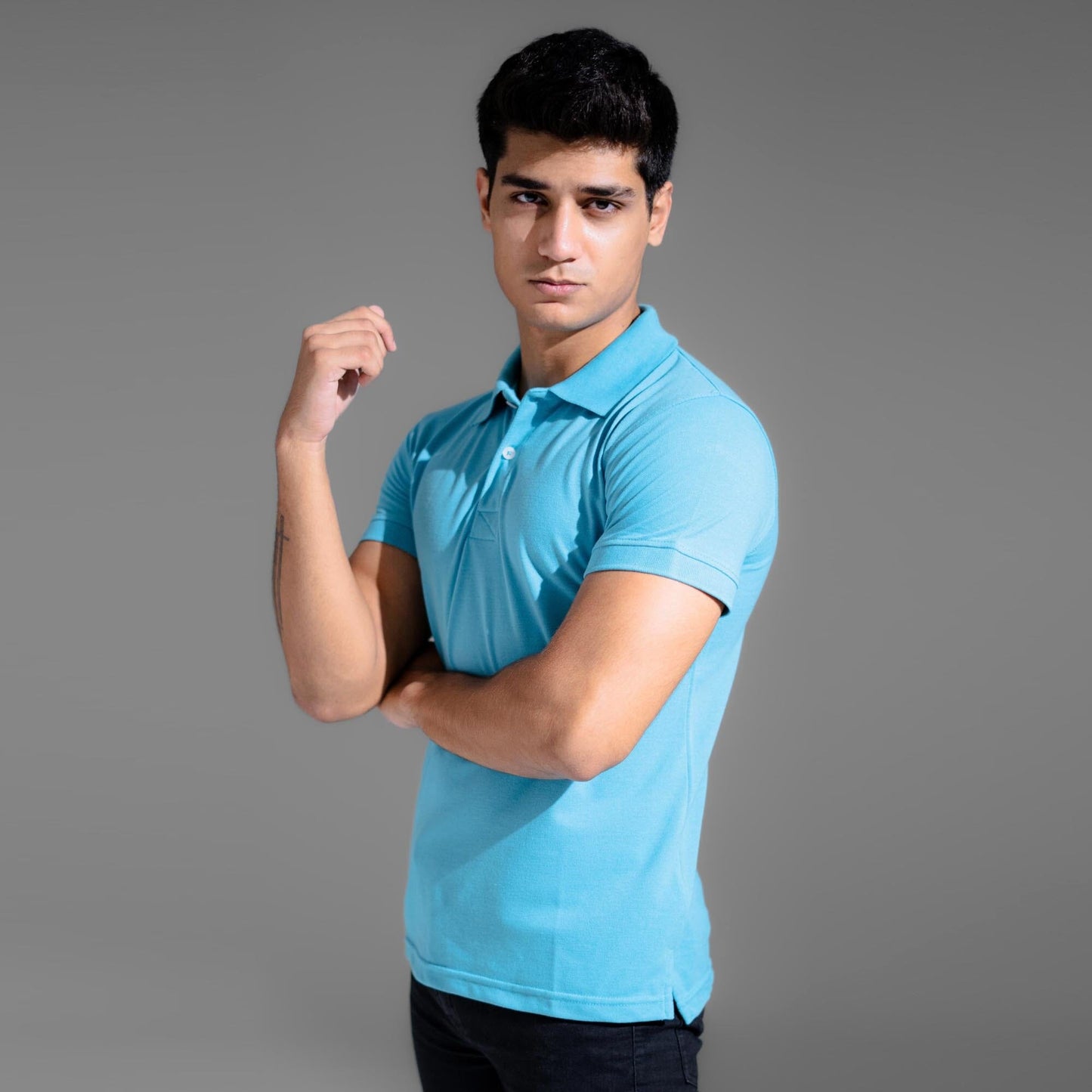 Polo Republica Men's Essentials Short Sleeve Polo Shirt Men's Polo Shirt Polo Republica Aqua Blue S 