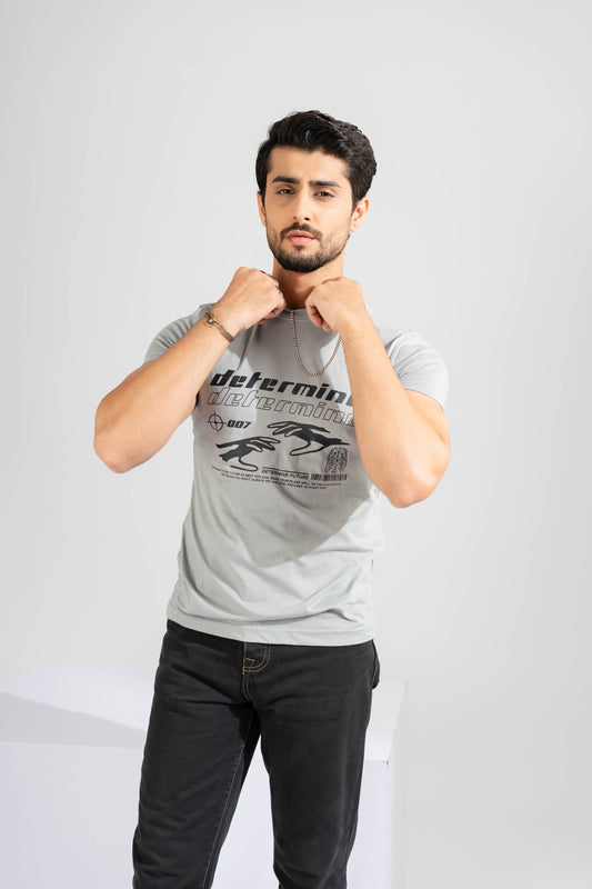 Polo Republica Men's Determine Printed Crew Neck Tee Shirt Men's Tee Shirt Polo Republica 