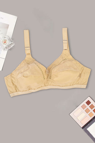 Real Women's Florina Embroidered Basic Cotton Bra
