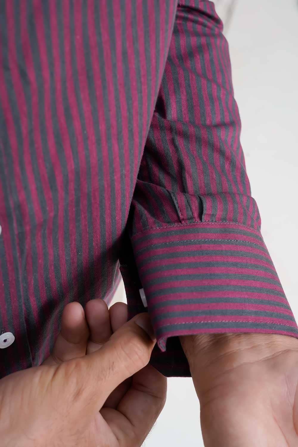 Eternity Men's Slim Fit Striped Casual Shirt