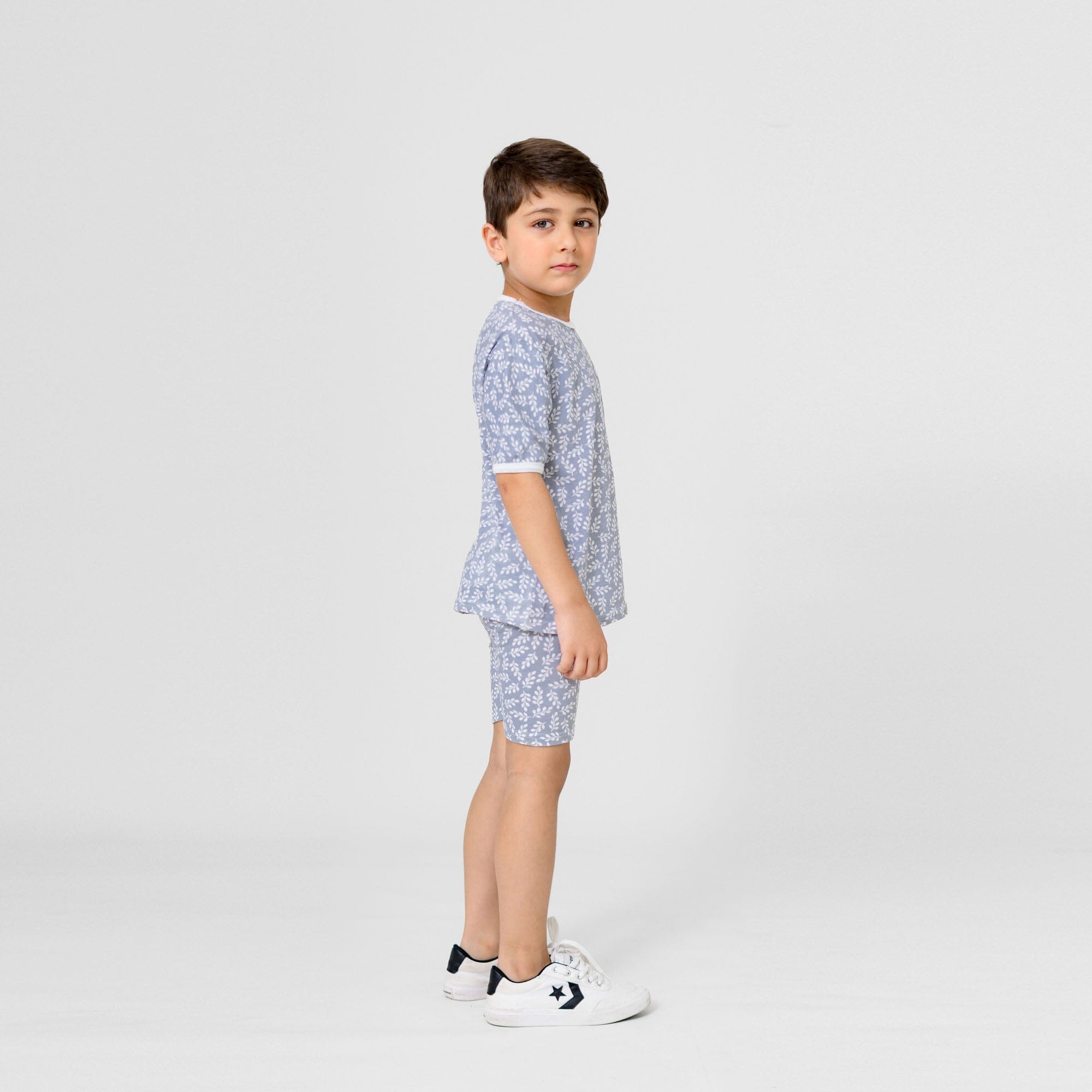 Kid's Aranos Crew Neck Tee and Shorts Set Boy's Suit Set HMG 