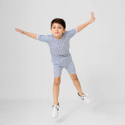 Kid's Aranos Crew Neck Tee and Shorts Set Boy's Suit Set HMG 